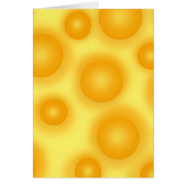 Cartão Queijo suíço amarelo (Frente)