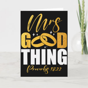 Cartão Quem Encontra Uma Esposa Encontra Uma Coisa Boa Cr