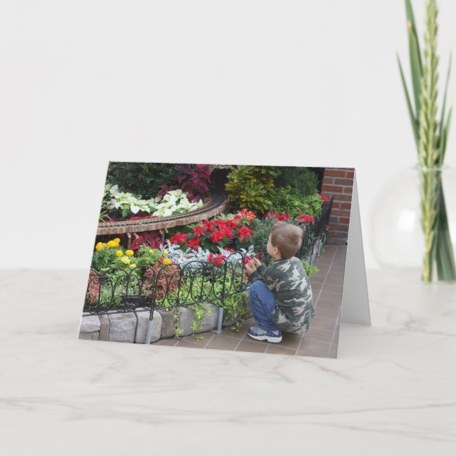 Cartão Quem espera sempre alcança (Frente)