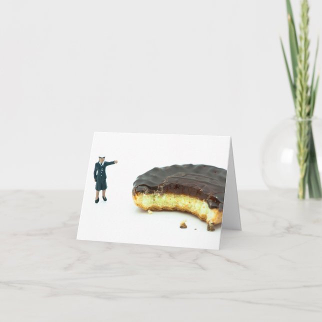 Cartão Quem roubou o bolo de jaffa? (Frente)