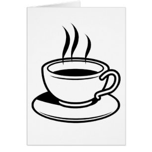Cartão Quente de café