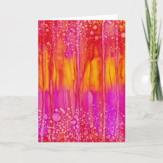 Cartão "Quente e cor-de-rosa" - todo o cumprimento da