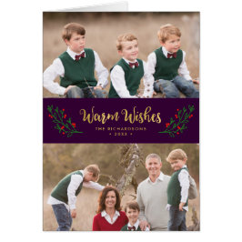 Cartão Quente festiva aquece fotos de férias