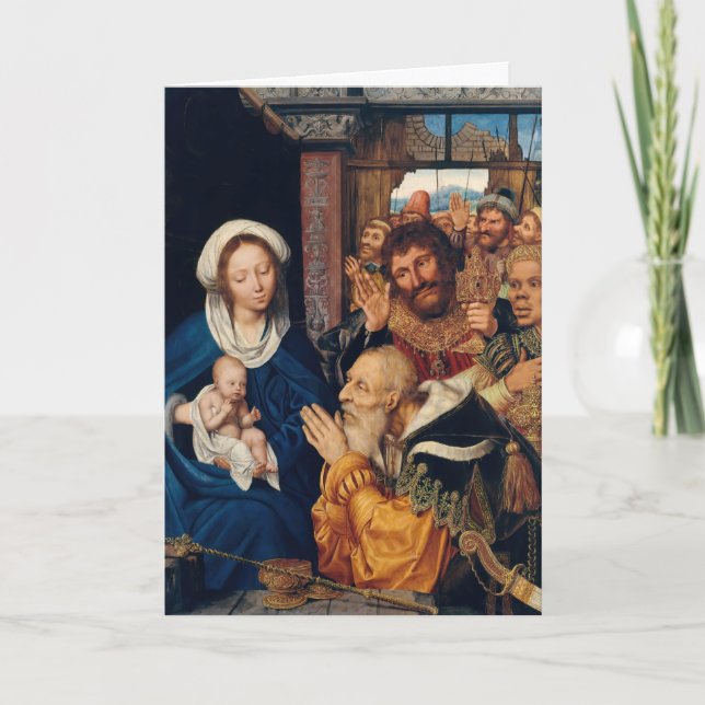 Cartão Quentin Matsys - A Adoração do Magi (Frente)