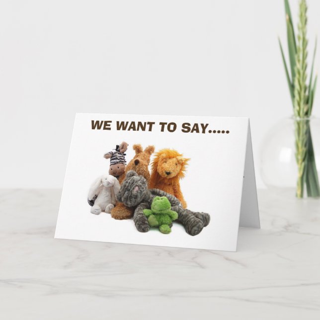 CARTÃO QUEREMOS DIZER... FELIZ ANIVERSÁRIO PARA VOCÊ (Frente)