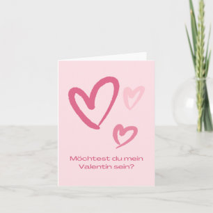 Cartão Queres ser o meu Valentin?, Alemão dia dos namorad