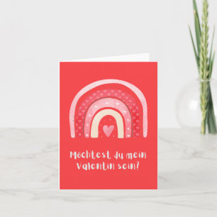Cartão Queres ser o meu Valentin?, Alemão dia dos namorad