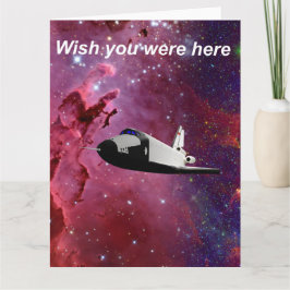 Cartão Queria que estivesse aqui.