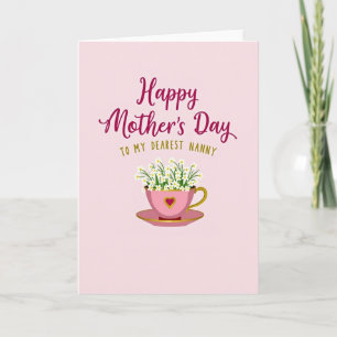 Cartão Querida Babá Blossom Card
