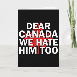 Cartão Querido Canadá Nós Também O Odiamos Homens Mulhere