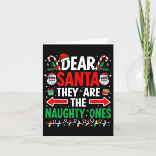 Cartão Querido Papai Noel Eles São Os Travessos Funny Chr
