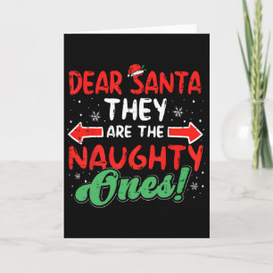 Cartão Querido Papai Noel Eles São Uns Travessos Natal Xm