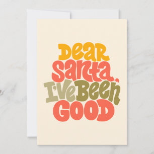 Cartão Querido Papai Noel Eu Fui Bom Design