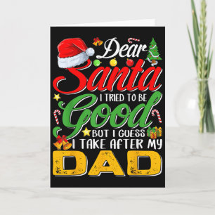 Cartão Querido Papai Noel Eu Tentei Ser Bom Mas Eu Pego D