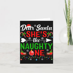 Cartão Querido papai noel o travesso casais natal