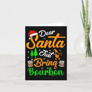 Cartão Querido Papai Noel Traga-me Apenas Pijamas de Nata