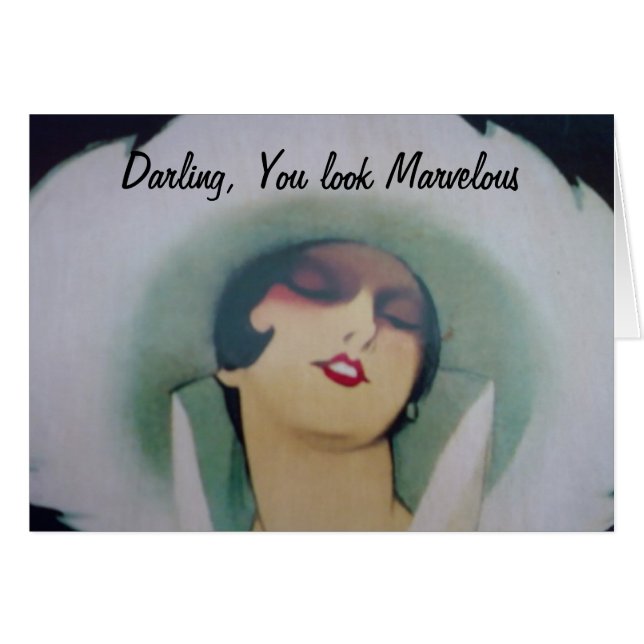 CARTÃO QUERIDO U PARECE MARAVILHOSO AOS 40 (Frente Horizontal)