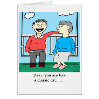 Cartão Querido, você é como um carro clássico