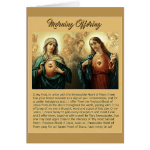 Cartão Querubins imaculados sagrados dos anjos de Mary do