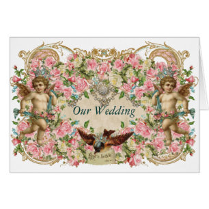 Cartão Querubins & pássaro