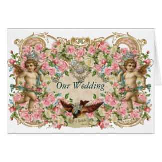 Cartão Querubins & pássaro