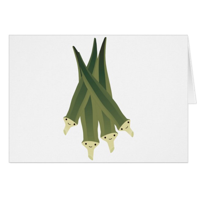 Cartão Quiabo bonito (Frente horizontal)