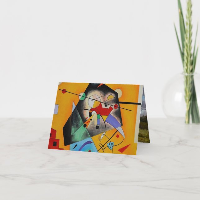 Cartão Quiet Harmony Wassily Kandinsky (Frente)