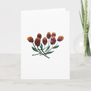 Cartão Quilled Tulips Greeting card - vertical