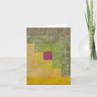 Cartão Quilt Block Note Card