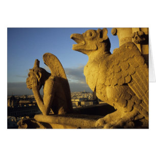 Cartão Quimera, Catedral de Notre Dame, Paris, França