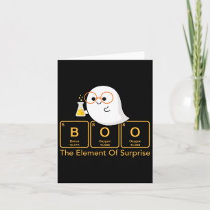 Cartão Química Boo O Elemento Surpresa Química Fofa