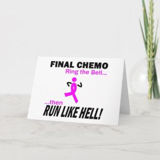 Cartão Quimio Final Corre Como O Inferno - Cancer De Mama