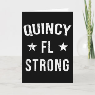 Cartão Quincy Fl Lembrança de Pátria Forte Souvenir Féria