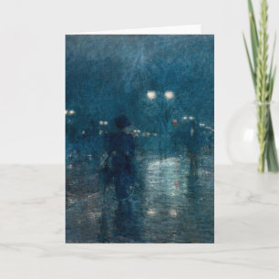 Cartão Quinta Avenida Nocturne   Childe Hassam