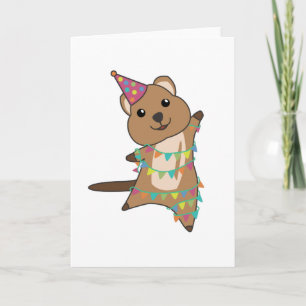 Cartão Quokka Deseja Feliz Aniversário Para Você Quokkas