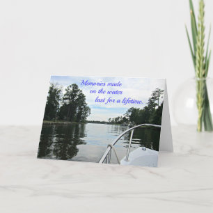 Cartão Quote about time spent on the water.