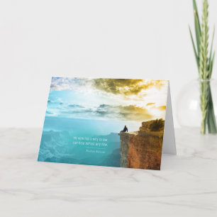 Cartão Quote Nietzsche Why to Live Greeting Card Editable