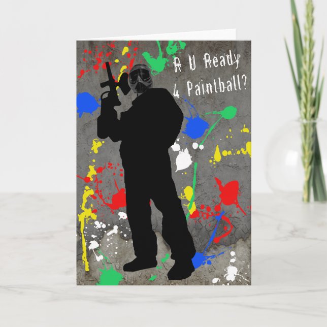Cartão R U aprontam o Paintball 4? (Frente)