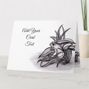 Cartão Rã, adicione seu texto