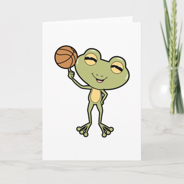 Cartão Rã no Esporte de Basquetebol (Frente)