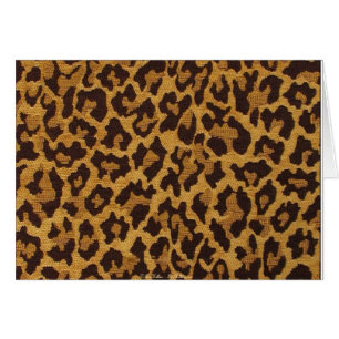 Cartão RAB Rockabilly Leopard Print Brown Dourado