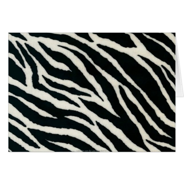 Cartão RAB Rockabilly Zebra Imprime Preto e Branco (Frente Horizontal)