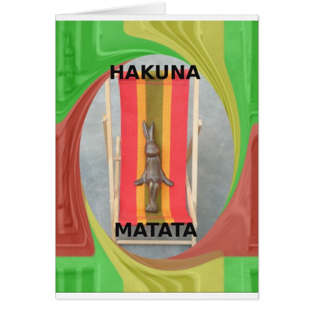 Cartão Rabbit Apenas Refrigerindo a hora de verão (Frente)