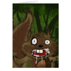 Cartão Rabid Squirrel