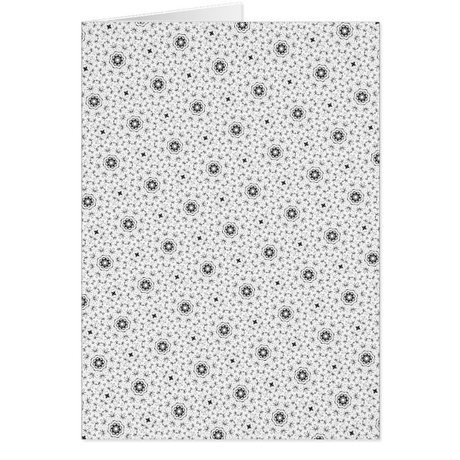 Cartão rabisco de abstrato do Maacah001 B&W (Frente)