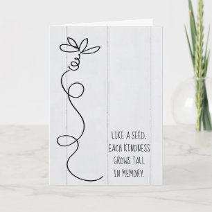 Cartão rabisco no obrigado de madeira