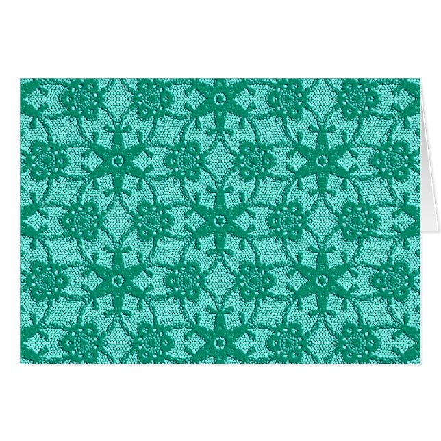 Cartão Raça antiga - turquesa e aqua (Frente horizontal)