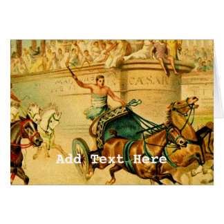 Cartão Raça de Chariot de Roma