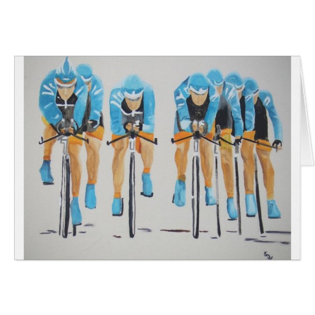 Cartão Raça do ciclo (Frente Horizontal)