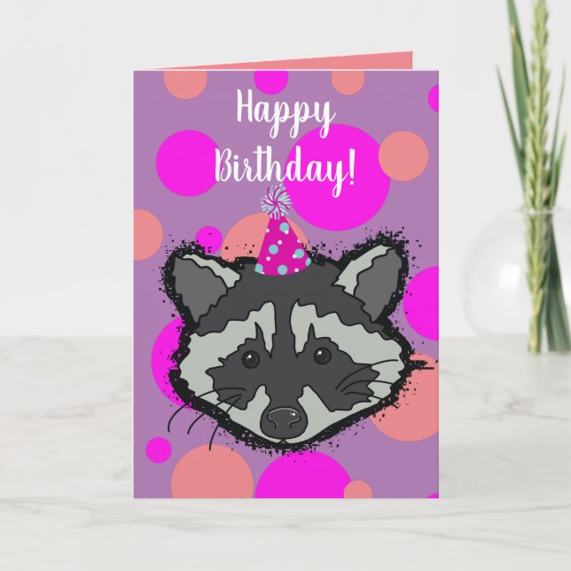 Cartão Raccoon (Frente)